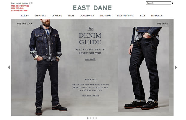 Expired East Dane Promo Codes & Coupon Codes Home › Clothing › Men's Clothing › East Dane About East Dane The brother site to ciougrinso.cf, East Dane is a thoughtful, straightforward approach to men’s fashion.