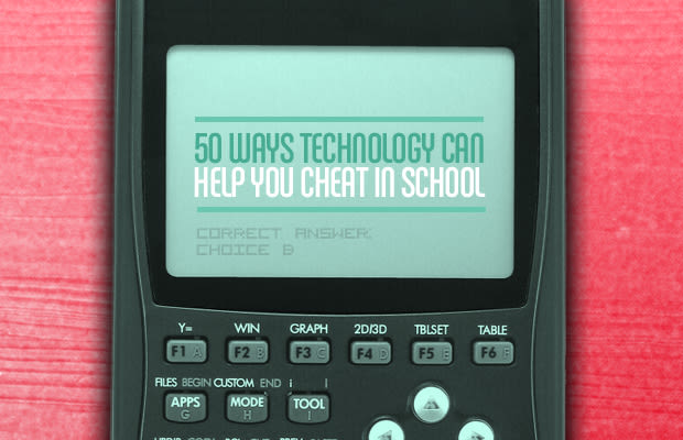 50 Ways Technology Can Help You Cheat in School