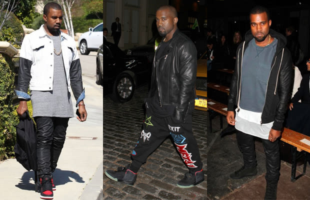 Wear a slim leather jacket with looser sweatpants. Not everything has to be super baggy or expertly tailored. Sometimes there's a cool factor
