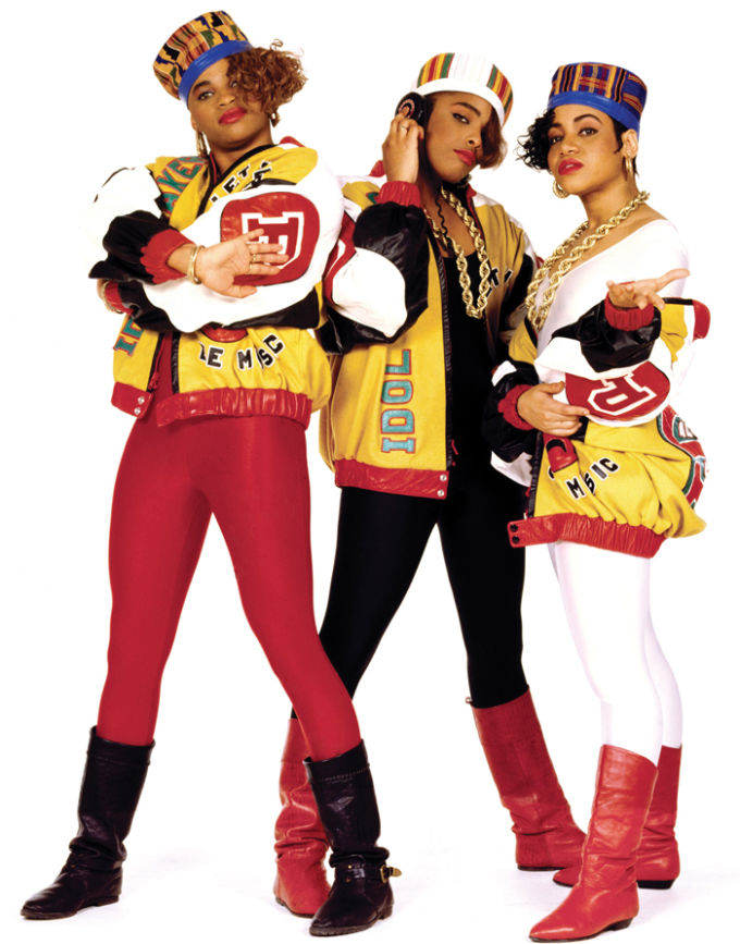 Salt-n-Pepa in customized Dapper Dan jackets - Gallery: Dapper Dan's