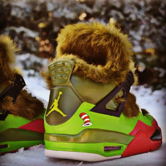 Air Jordan Iv Grinch The 20 Worst Custom Air Jordans Air Jordan Iv Grinch The 20 Worst Custom Air Jordans