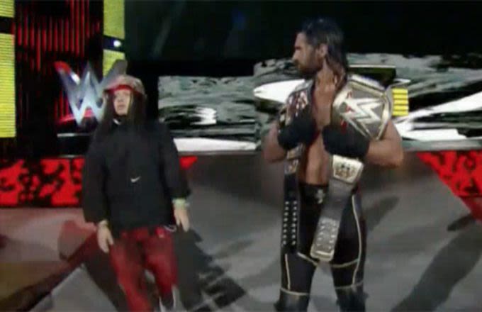 WWE Fan Jumps the Rail During Seth Rollins' Ring Entrance on Raw, Gets Tackled by Security