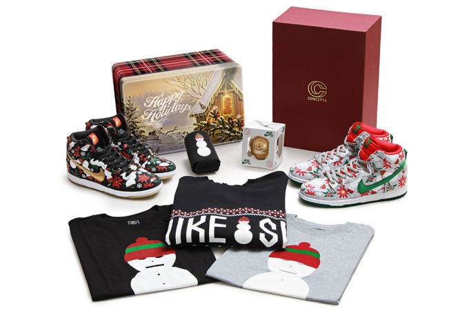 Get A Detailed Look at Concepts & Nike SB's "Ugly Christmas Sweater