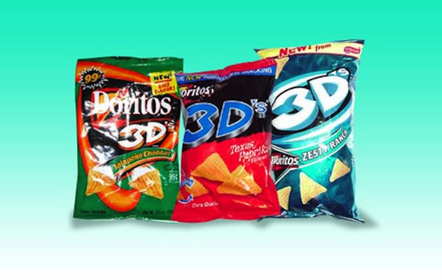 3D Doritos - 25 Junk Foods We Wish Still Existed | Complex