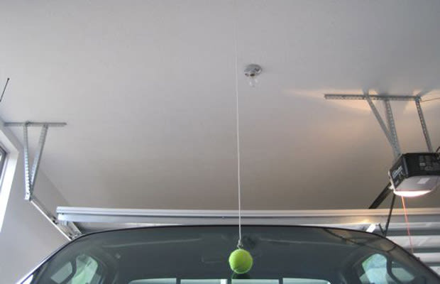 Tennis ball as garage parking assistant. Could Sioux City do better?