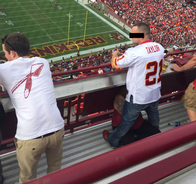 Redskins Fan Shamelessly Gets Oral Sex Mid Game Complex 