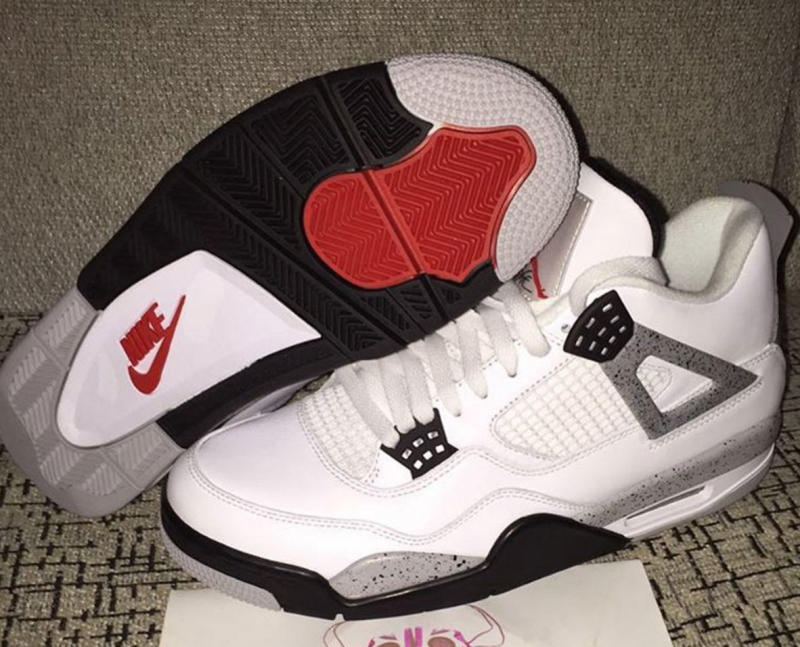 cement white jordans