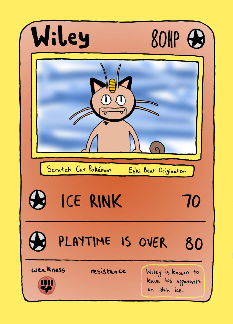 Wiley Meowth Pokemon Card