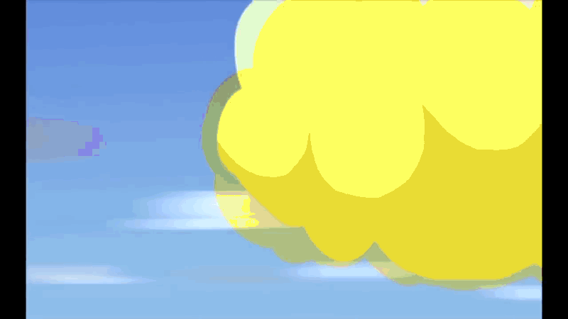 Goku on Somersault Cloud 
