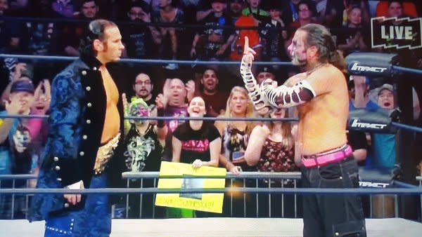 Matt And Jeff Hardy TNA Heavyweight Title Match