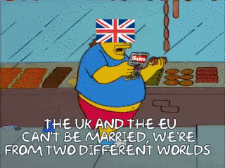 "The Uk and The EU Can't Be Married We're From Two Different World" GIF 