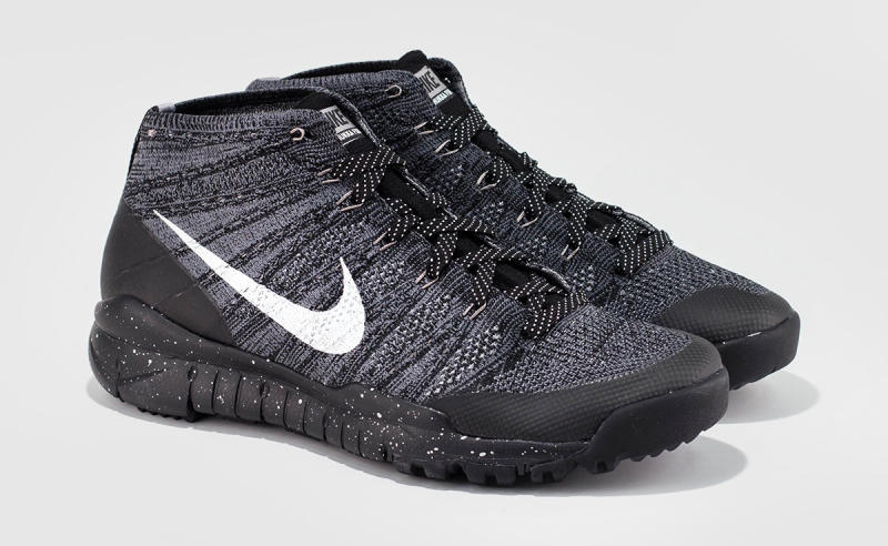 nike free flyknit chukka dark grey