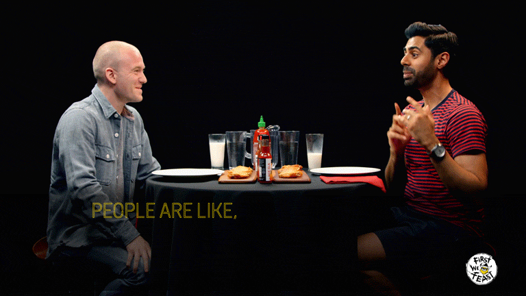Hasan Minhaj x Joe La Puma GIF