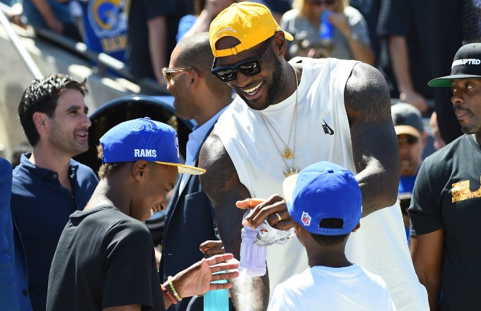 LeBron James Jokes About Playing in the NBA With His Son LeBron James Jr. One Day