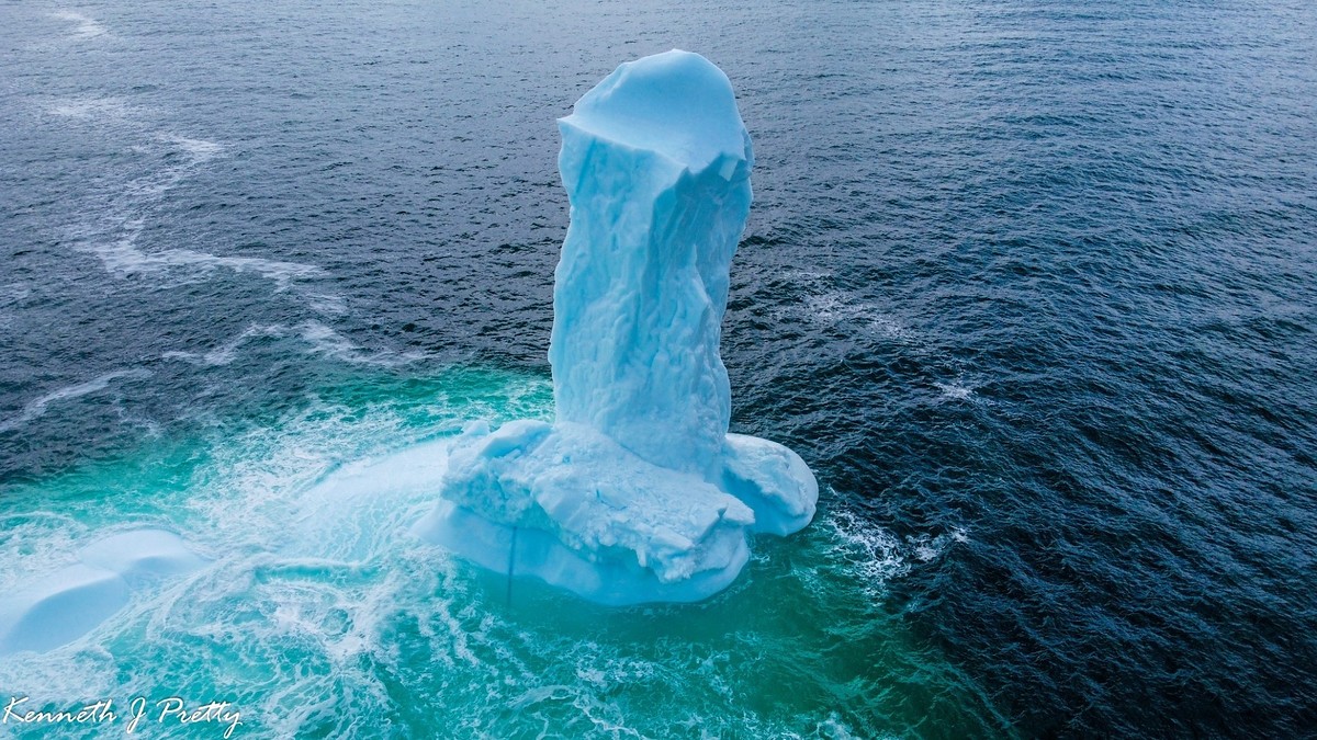 Picture of Giant Phallic Iceberg Off Coast of Dildo, Newfoundland Goes Viral