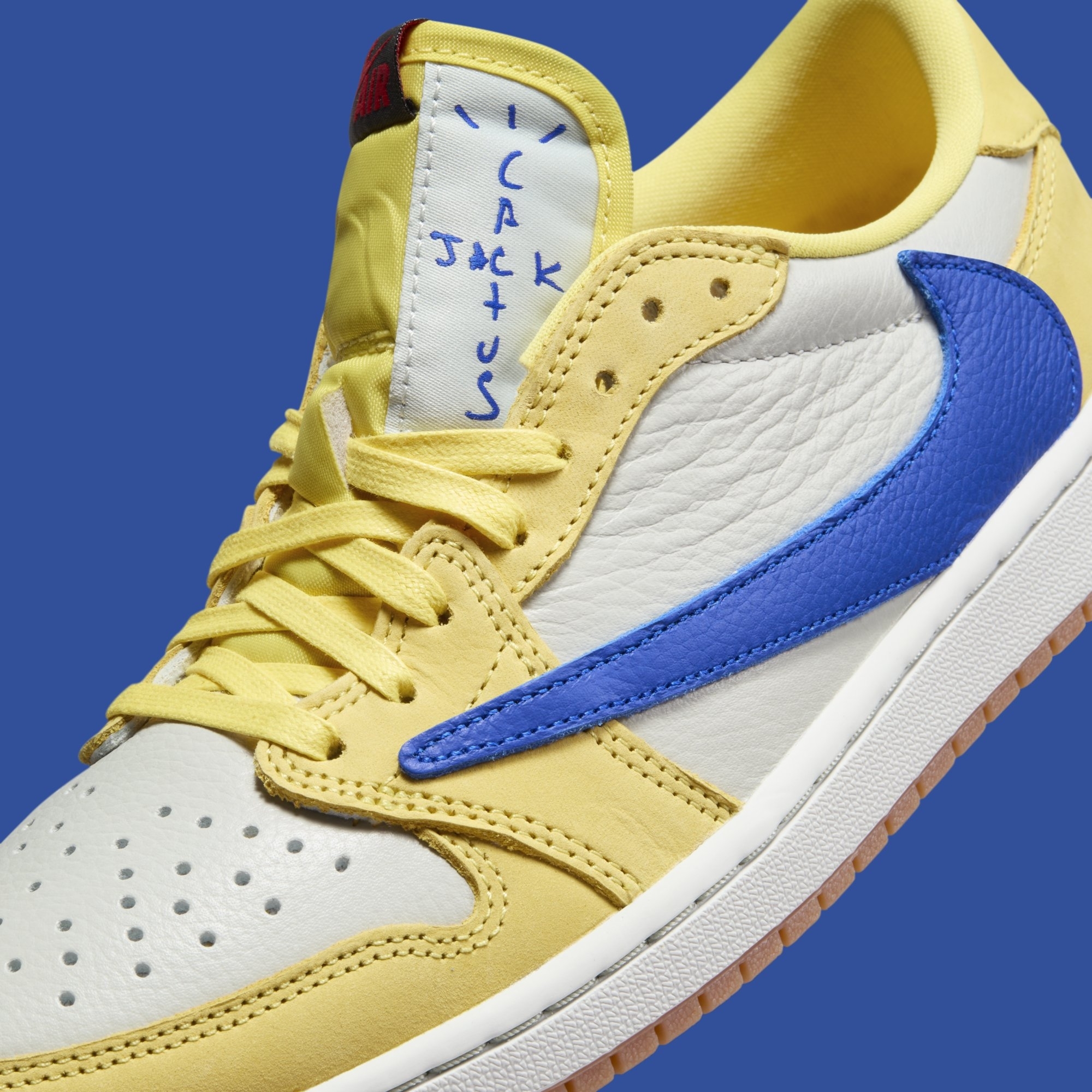 Travis Scott×AIR JORDAN1 Canary 27.0cm新品 Travis Scott x Air Jordan 1 Low OG “Canary” is Finally Here