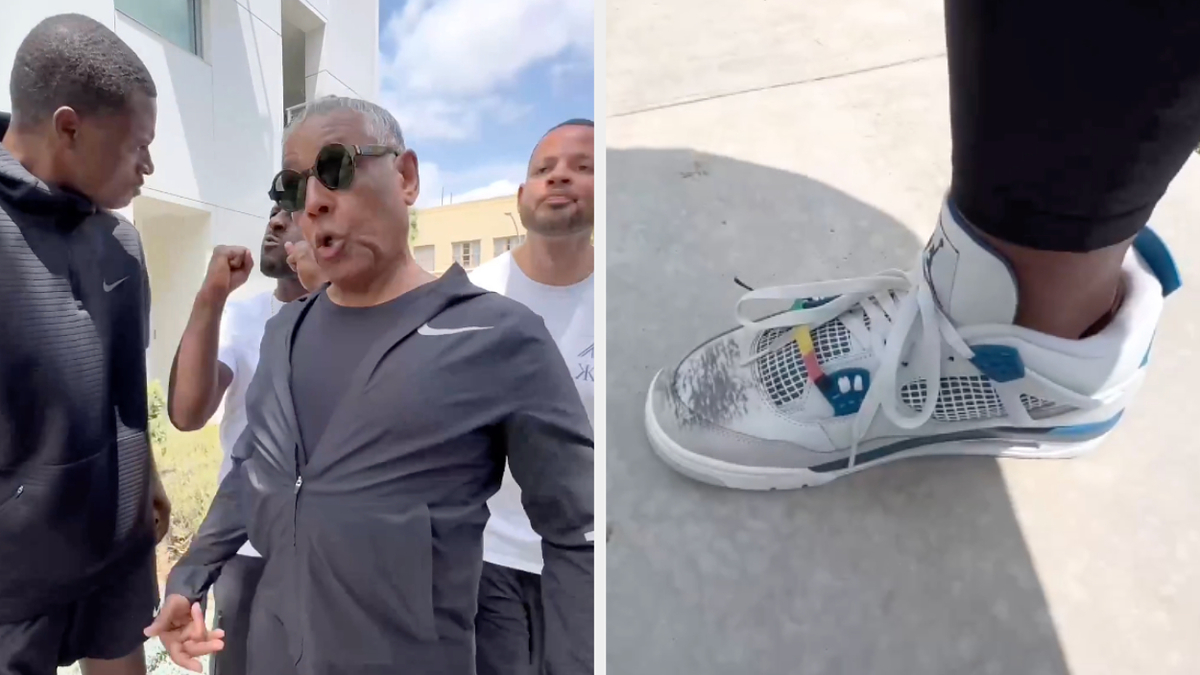 Giancarlo Esposito Recreates Iconic Scuffed Jordan 4 Scen