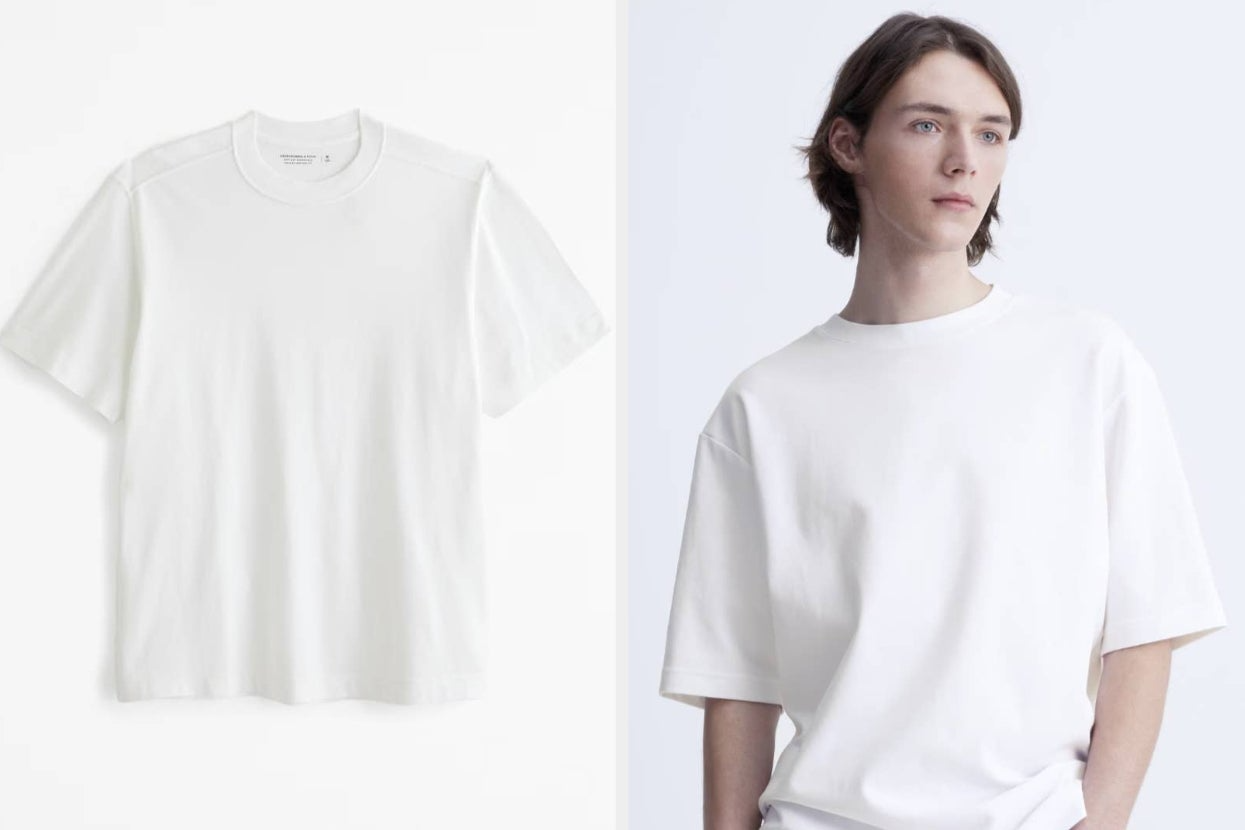 Best White T-Shirts to Buy Right Now: Abercrombie & Fitch, Uniqlo 