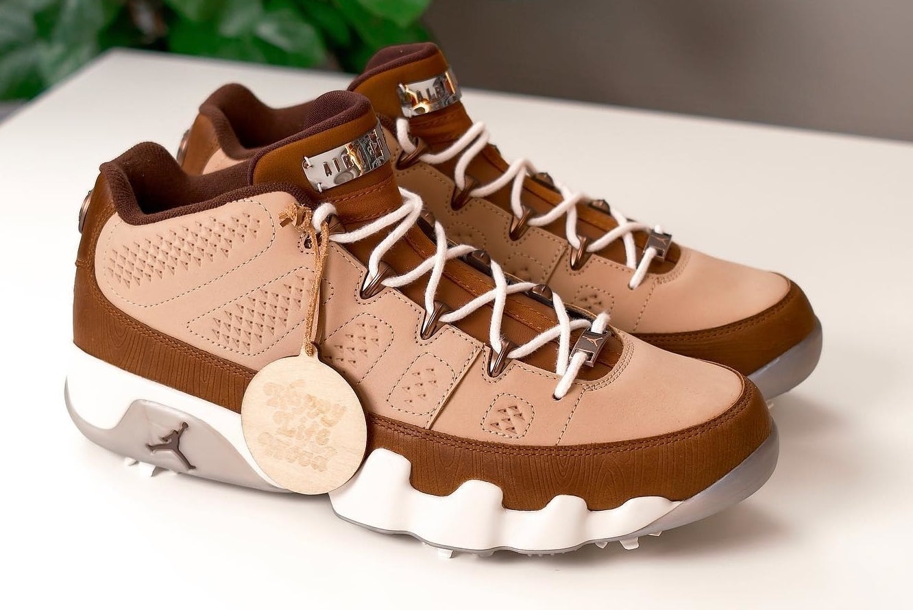 Happy Life Wood x Air Jordan 9 Low Golf Release Date