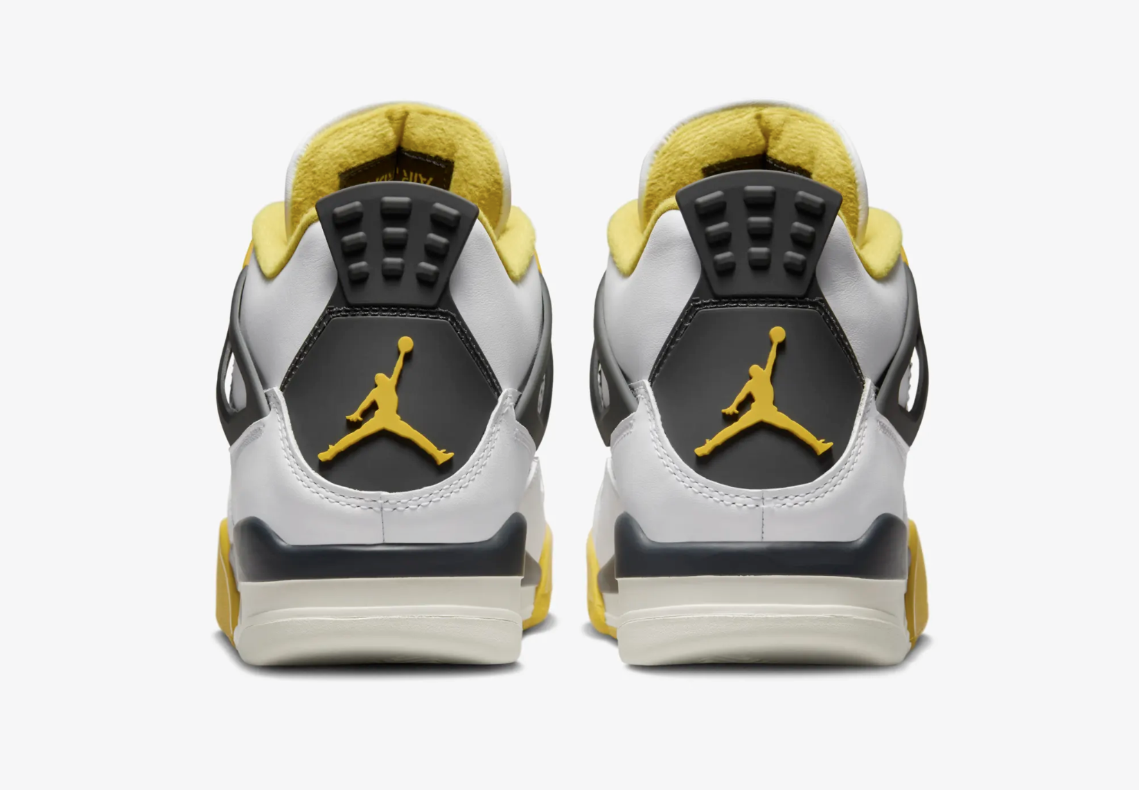 Nike Air Jordan 4 Retro Women's size 8.5 Yellow White Vivid