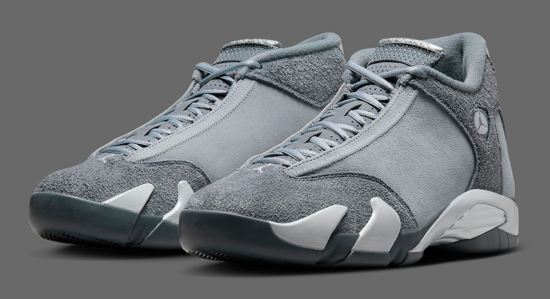 Jordan 14 gray and blue on sale