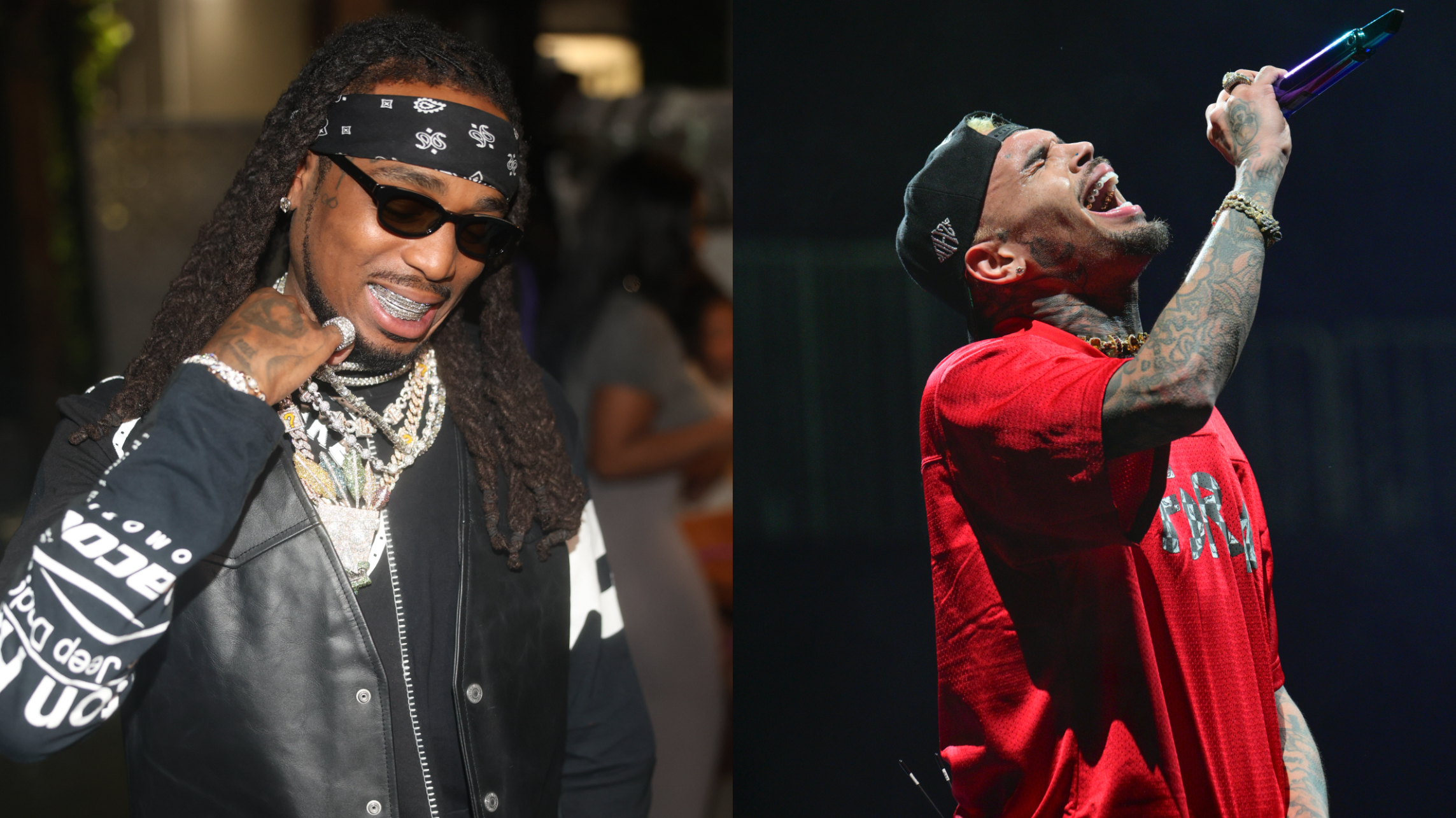 Quavo Calls Chris Brown Crackhead Michael Jackson on Di...