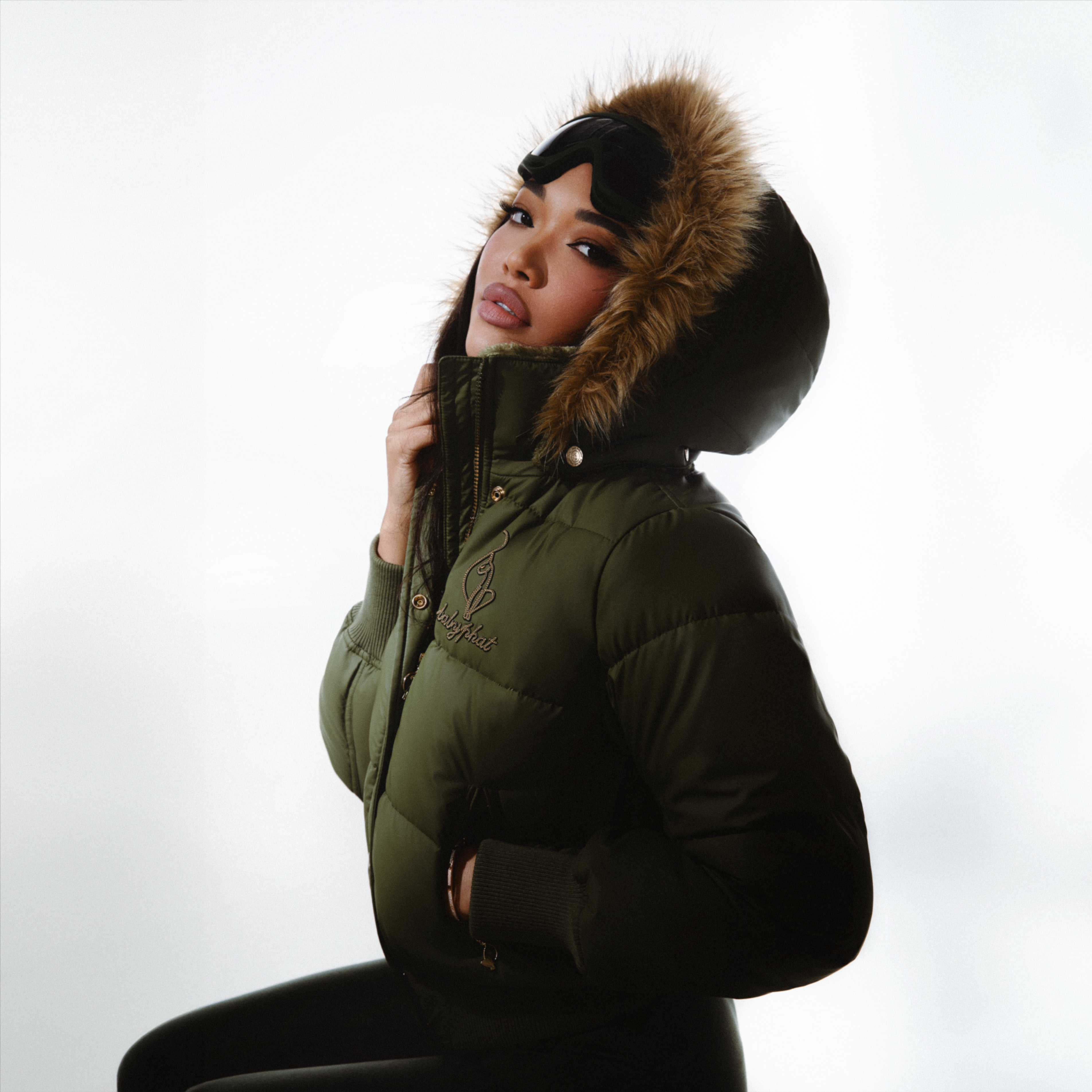 Baby phat puffer coat best sale