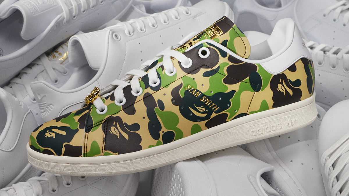 Bape x Adidas Stan Smith ABC Camo February 2024 Release D