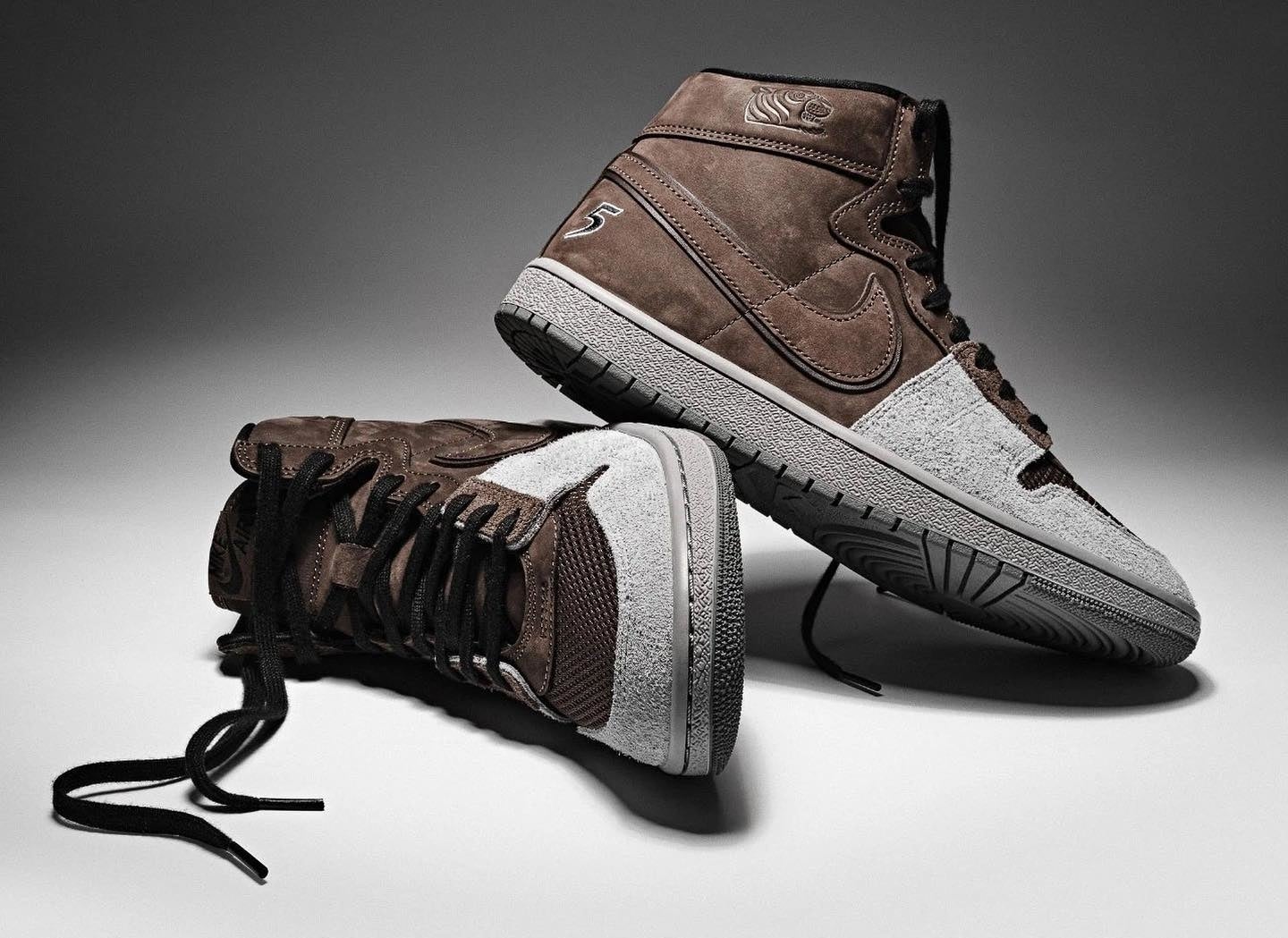 スニーカー [NIKE] Jordan x Soulgoods Air Ship PE SP : Baroque Brown Nike Jordan Air Ship PE SP × Soulgoods | UP THERE