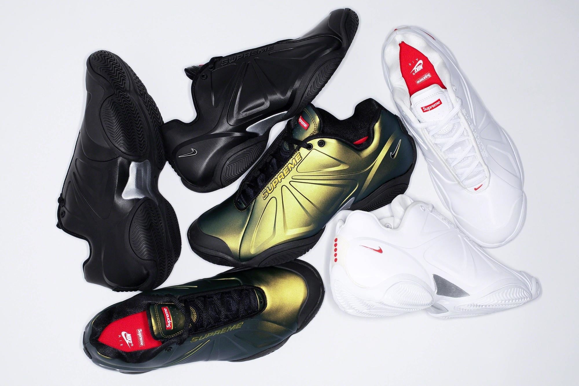 シューズ(男性用) Nike Supreme Courtposite 27cm NIKE x Supreme ☆ Air Zoom Courtposite 'Metallic Gold' (Nike