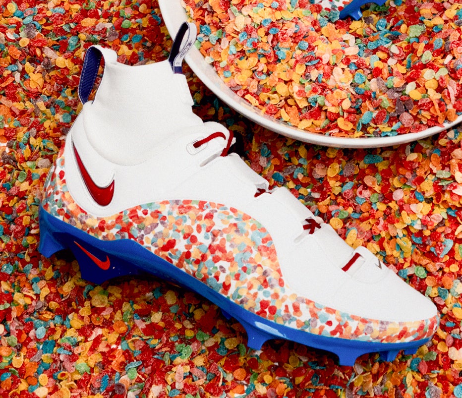 Nike LeBron 4 Vapor Edge Cleat Fruity Pebbles Release D