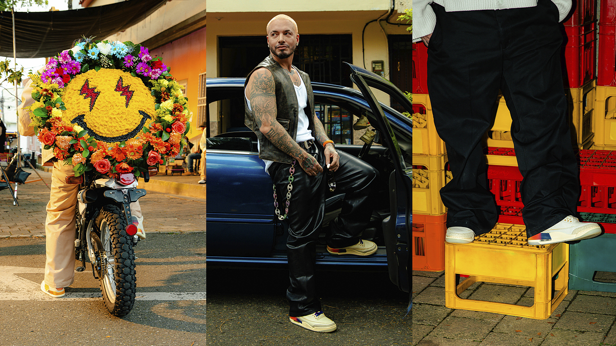 J balvin son reebok fashion