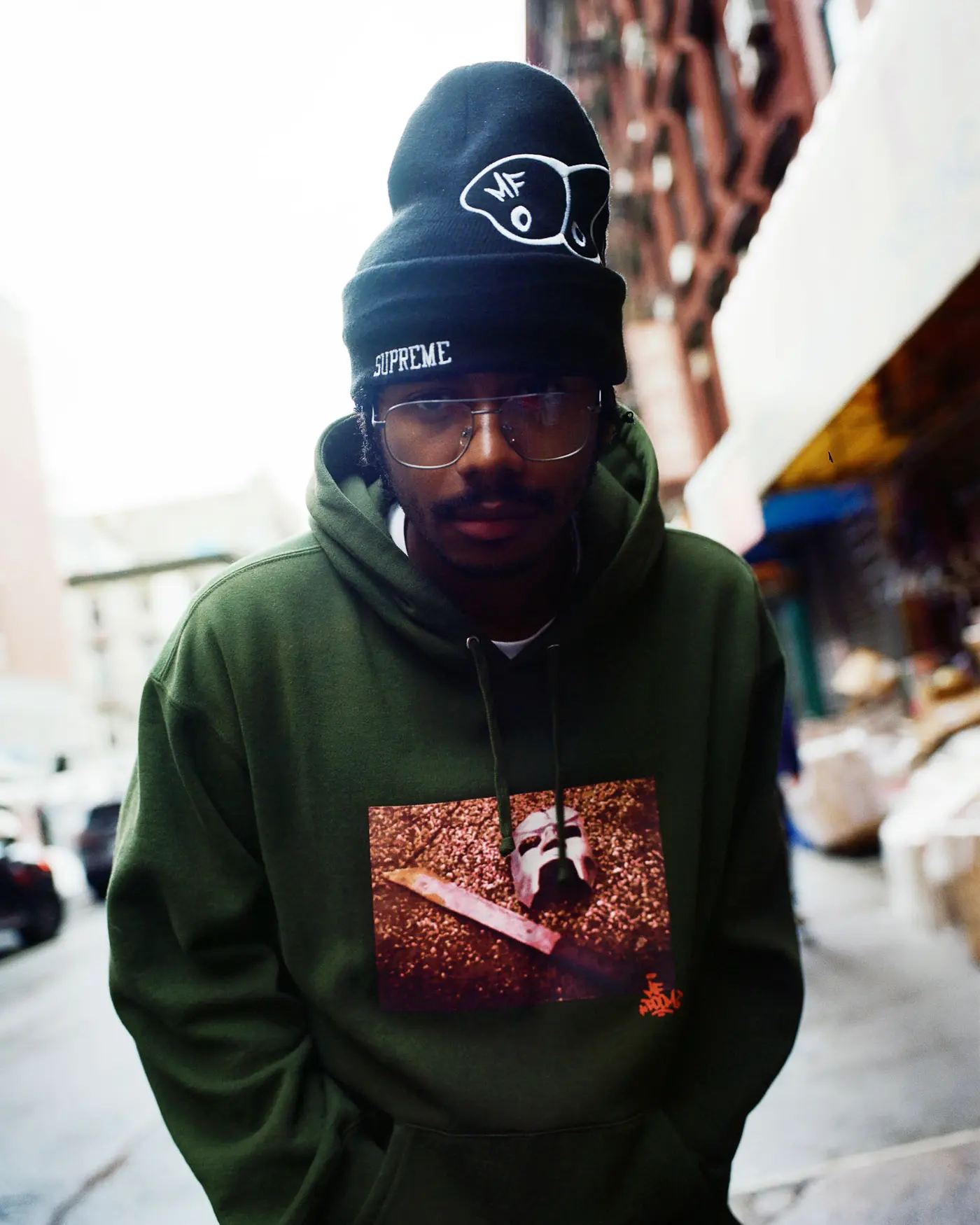 supreme × mf doom パーカー　L Supreme MF DOOM Hooded Sweatshirt (FW23) - $168