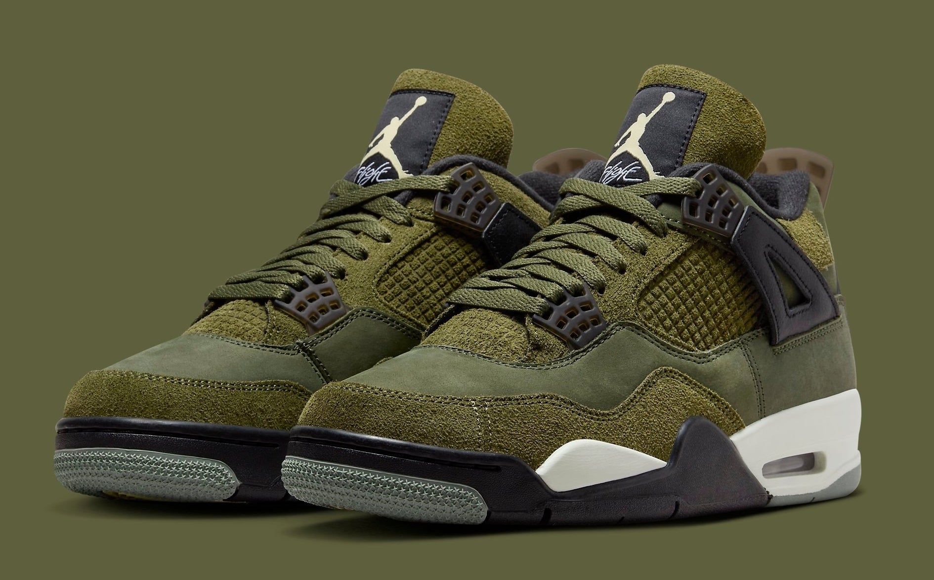 All fashion green jordan 4