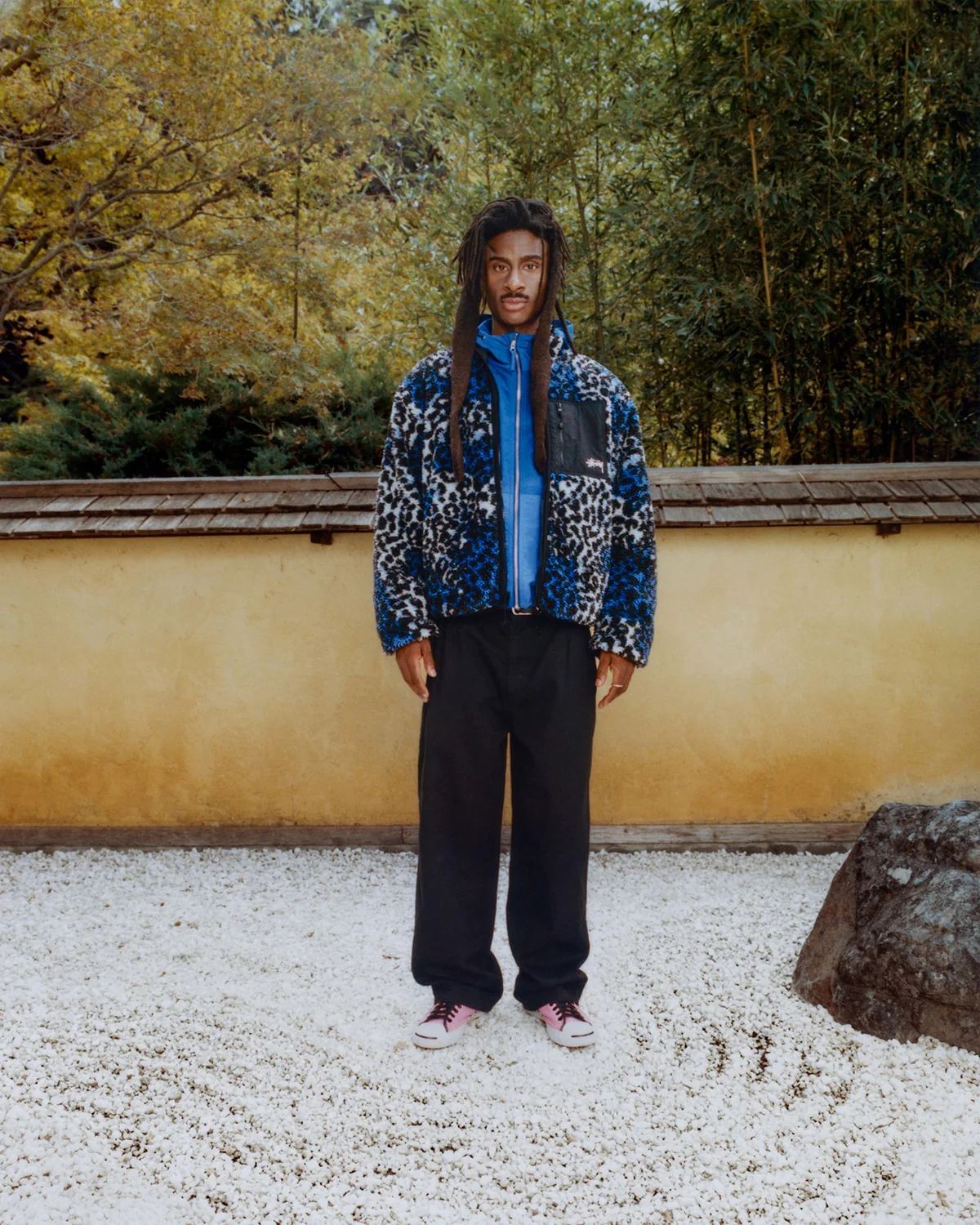 t*3様 Stussy x Denim Tears ワークジャケット ネイビー Denim Tears x Stussy Never Renege Canvas Work Jacket Navy/Black