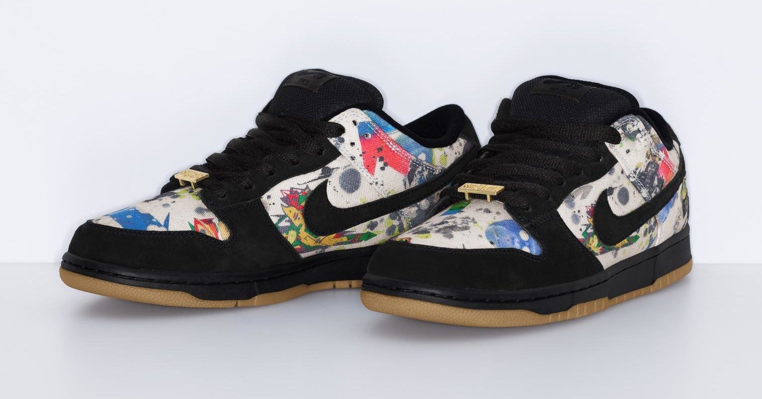 Supreme x Nike SB Dunk 'Rammellzee' Release Date Supreme x Nike SB Dunk 'Rammellzee' Release Date