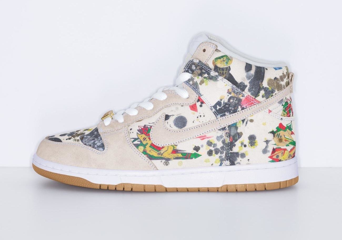 Supreme Nike SB Dunk High Rammellzee シュプリーム ナイキ Supreme Nike SB Dunk High Rammellzee Release Date | Hypebeast
