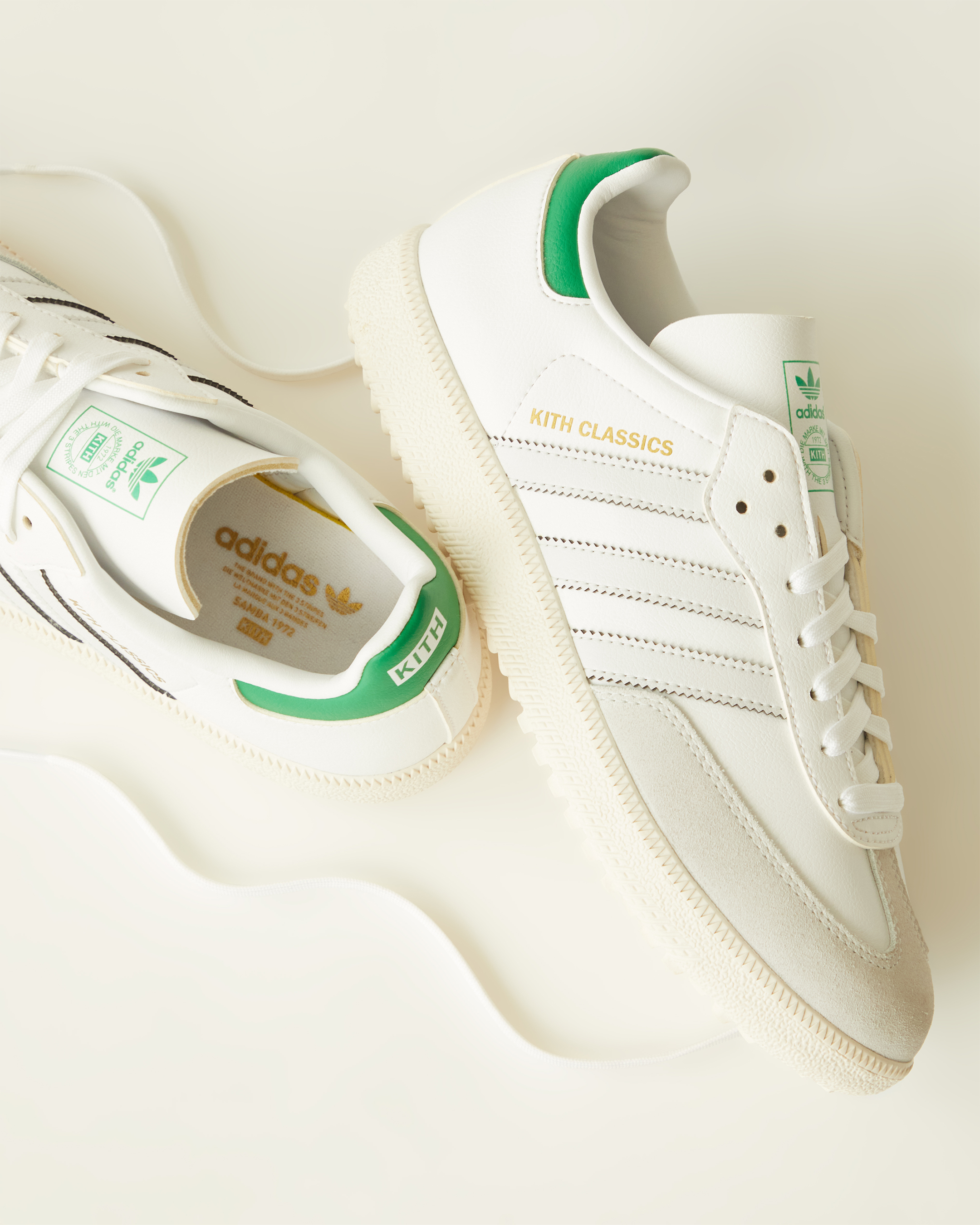 靴 adidas x Kith Samba Golf Kith x adidas Samba Golf White Tint Gum - Aug 2023 - IG5709