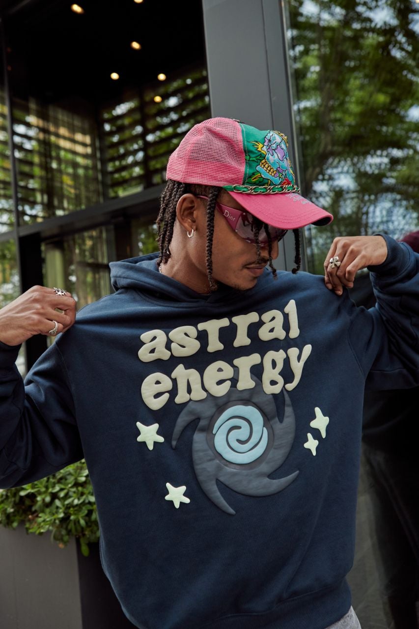 Broken planet パーカー astral energy Broken Planet Astral Energy Hoodie Outer Space Blue | BROKEN
