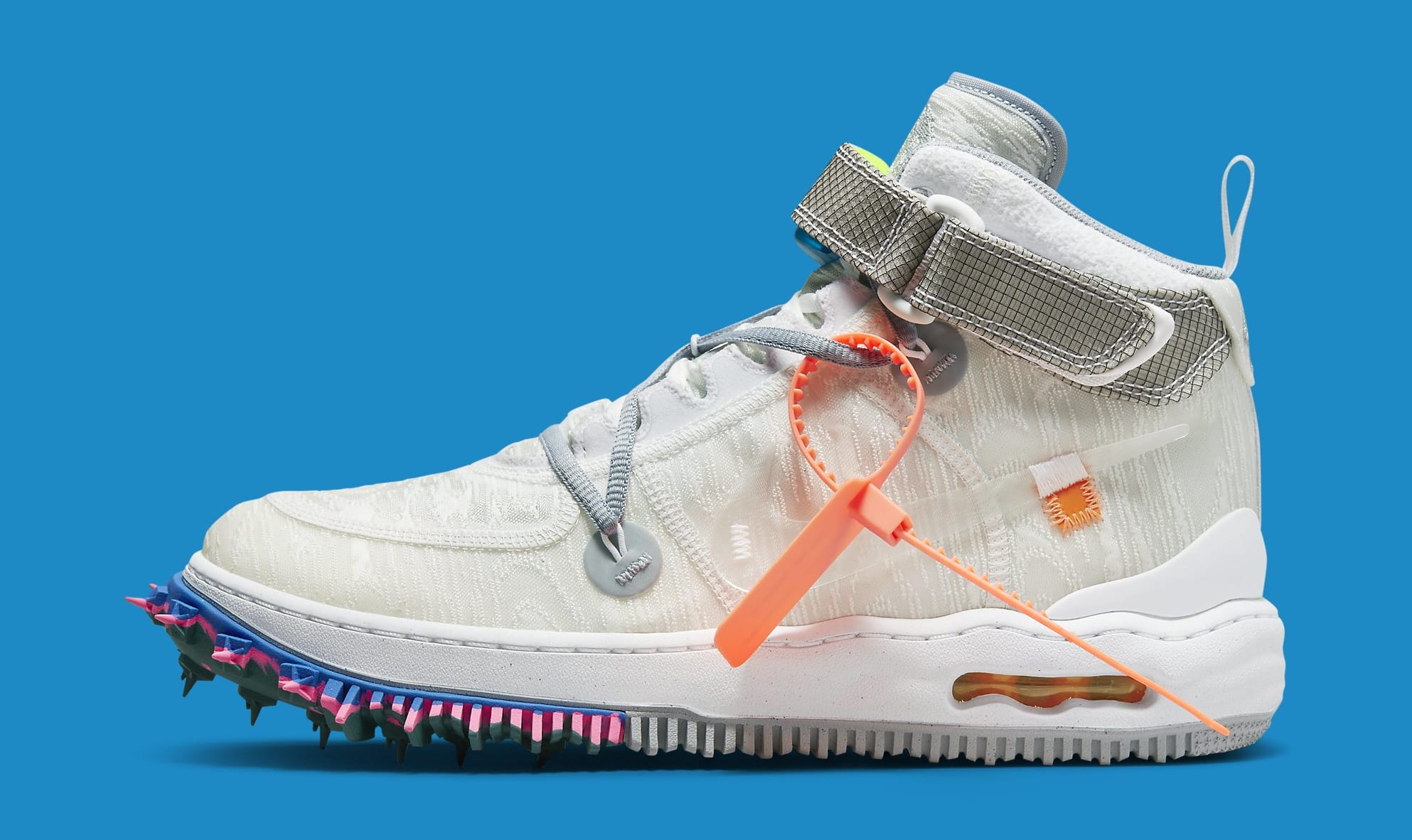 Graffiti' Off-White x Nike Air Force 1 Mids Are Availabl...