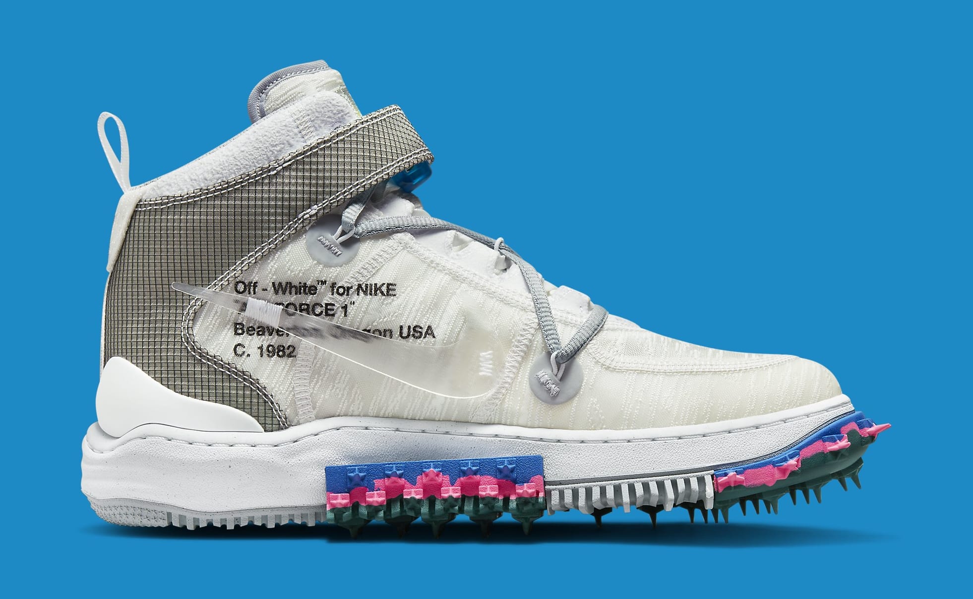 Graffiti' Off-White x Nike Air Force 1 Mids Are Availabl