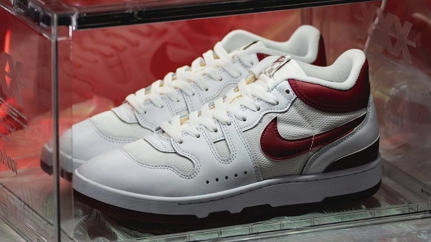 マック Alexander Mcqueen Oversized White / Burgundy - Jun 2024