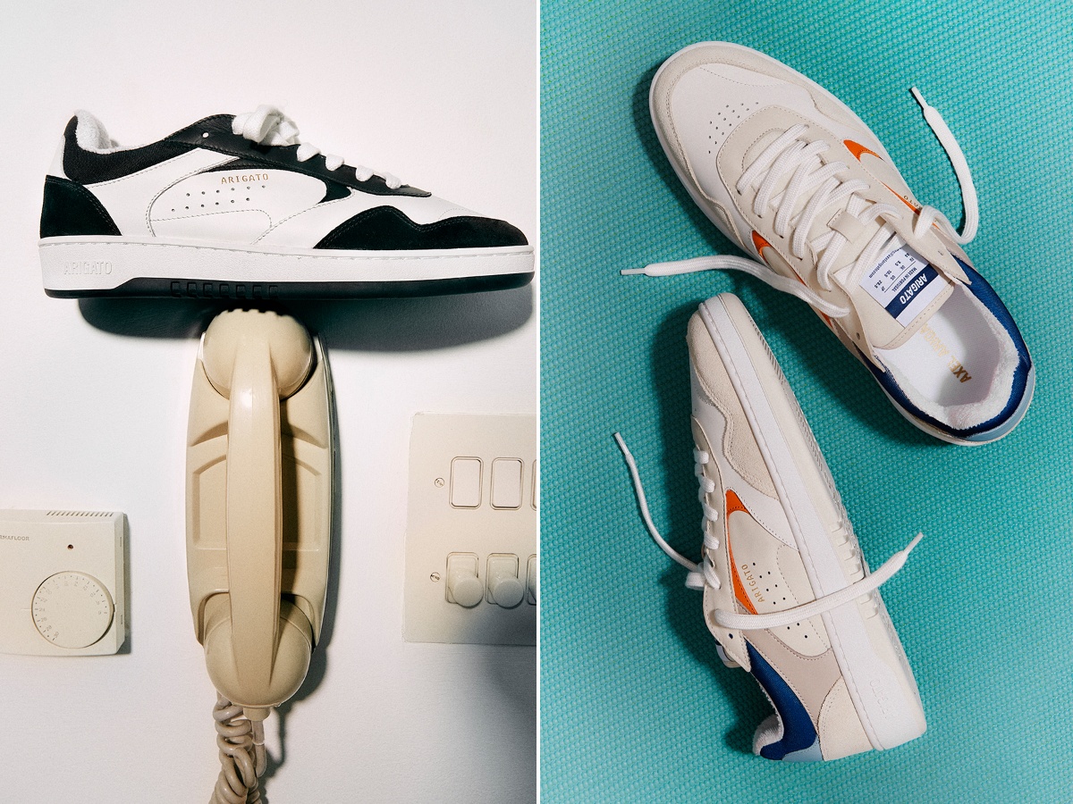 【関税込み】Axel Arigato ホワイト＆ブルー Arlo スニーカー AXEL ARIGATO - Arlo Sneaker