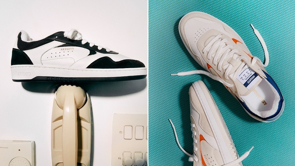 【関税込み】Axel Arigato ホワイト＆ブラック Arlo スニーカー Axel Arigato White and Black Arlo Sneakers - Fabric of Society