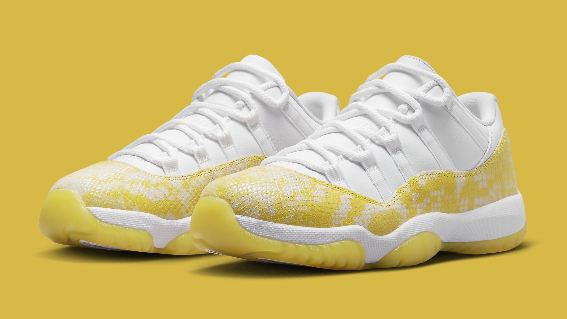 Detailed Look at the Yellow Snakeskin Air Jordan 11 Low