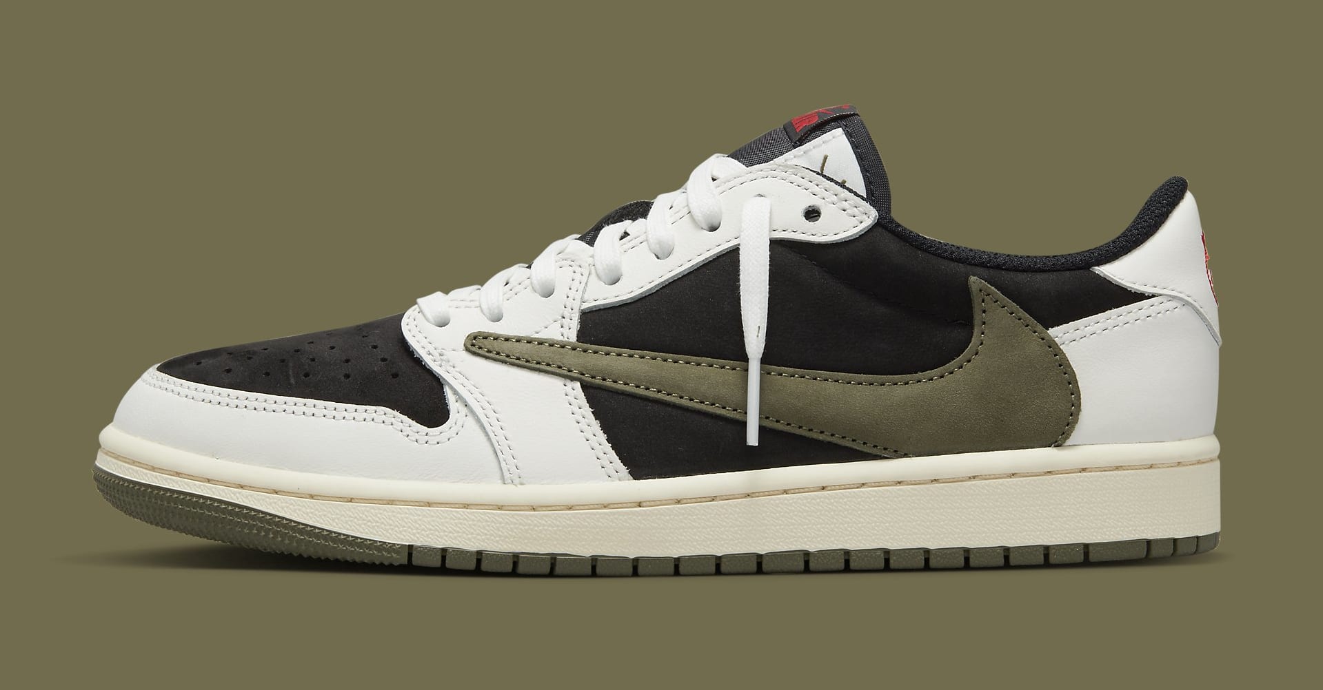 Medium Olive' Travis Scott x Air Jordan 1 Low Drops Tomo