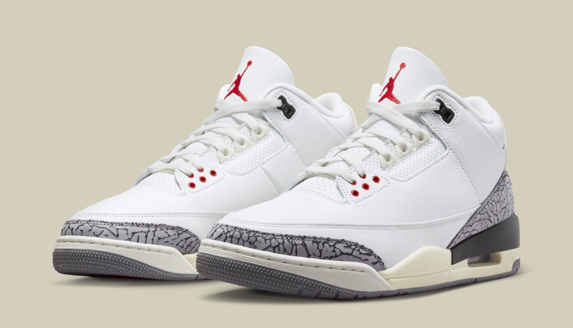 White Cement Reimagined Air Jordan 3 Releases in March