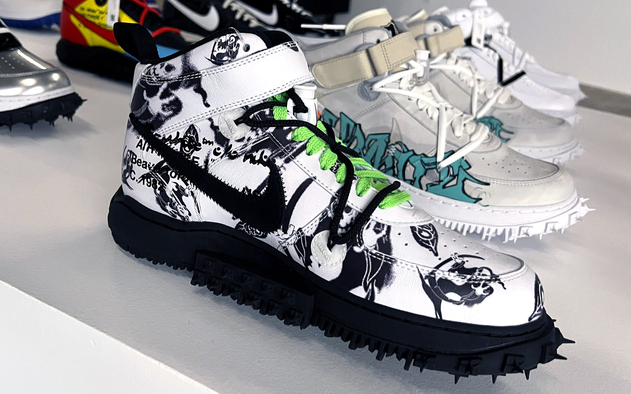 Unreleased Off White x Nike Air Force 1 Samples on Displa