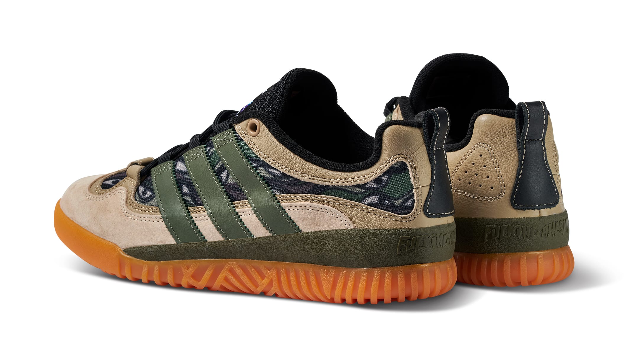 Unique Addidas used  gently looks awesome Vintage Adidas Two Tone Blue Hightop Trainers 5 1/2 UK  main image 2