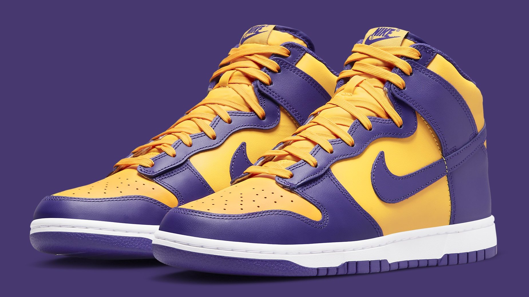 Lakers Nike Dunk High Set To Release This Month